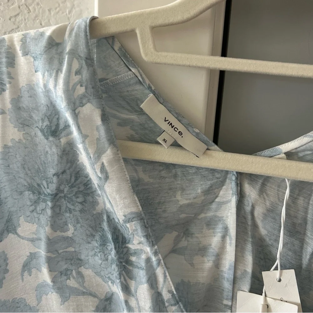 NWT Vince Dahlia Floral Midi Cutout Dress - Picture 5 of 5